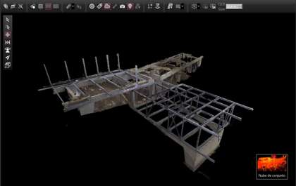 Escaneo 3D de estructura metálica en construcción - ChileScan3D